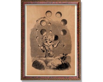Space decor Astronomy print Astrology poster