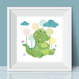 Alligator, Crocodile, Nursery Room, Children&#39;s Room, Square