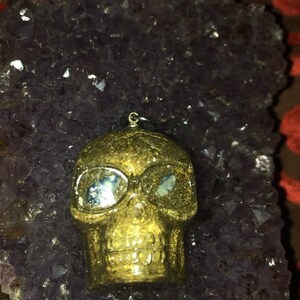 Handmade Skull Pendant, Lapis Lazuli, Dia de los Muertos Collection Fall 2024  #31