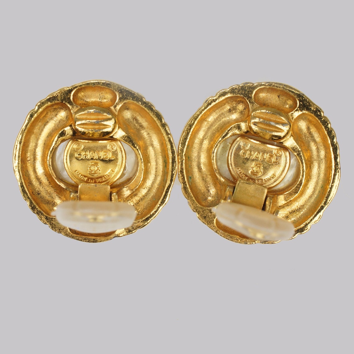 Chanel Pearl Earrings 1990 / 1991 Vintage Faux Pearl Clip on Etsy