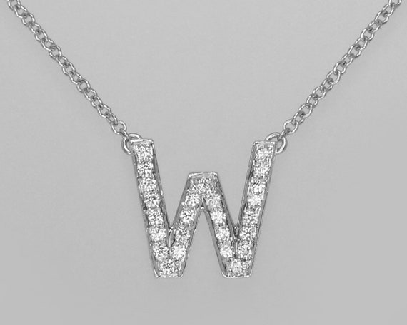 diamond initial necklace tiffany