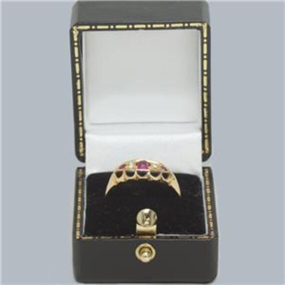 Antique Ruby and Diamond Five Stone Ring 18ct Gol… - image 5