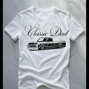 LKW im klassischen Dad-Stil | Alter LKW Vintage Vatertag Clipart, Retro Dad PNG, Classic Dad PNG, Grunge Style Classic Dad Design