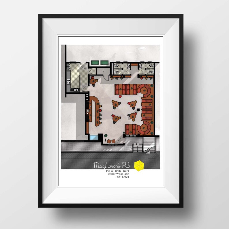 How I Met Your Mother Floor Plan Famous TV Show Floor Plan