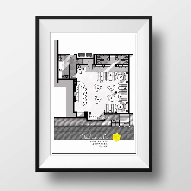 How I Met Your Mother Floor Plan Famous TV Show Floor Plan