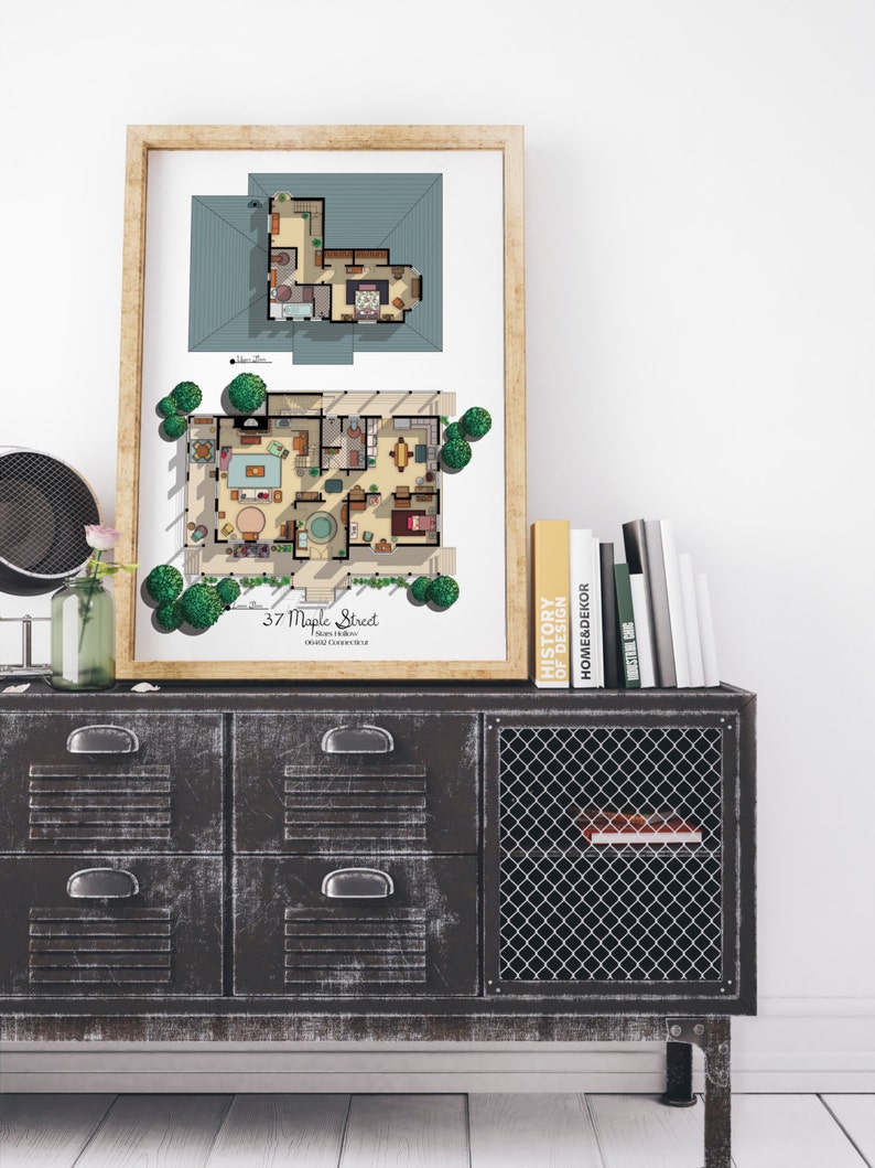 NEW Gilmore Girls House Floor Plan Lorelai And Rory s Etsy