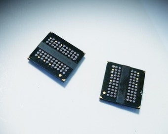 Unisex Black Cyberpunk Circuit Board Techie Studs / Recycled Geeky Computer Gifts / Steampunk Found Object Repurposed Jewelry / Nickel Free.