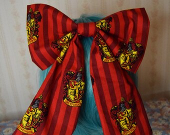 Gryffindor Hair Bow ~ Harry Potter house ~ Great gift and Lolita Fashion Piece