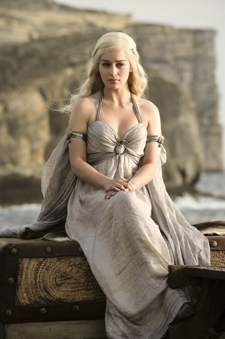 green emerald velvet dress White Version! Inspired by Game Of Thrones KHALEESI Daenerys Targaryen –  Mariecosplayshop main image 0