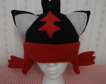 Litten Pokemon fleece hat great fandom gift perfect for Halloween