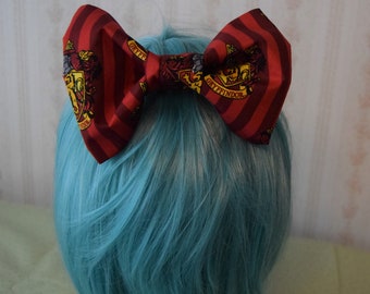 Gryffindor Hair Bow ~ Medium size