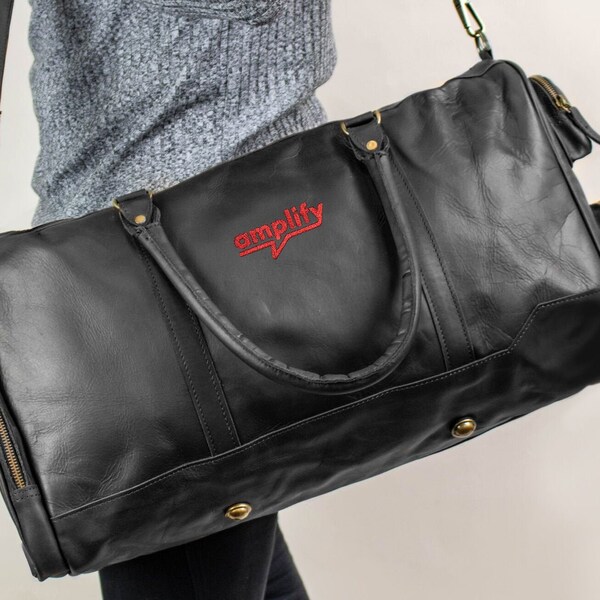 Duffle Bags With Logo Etsy