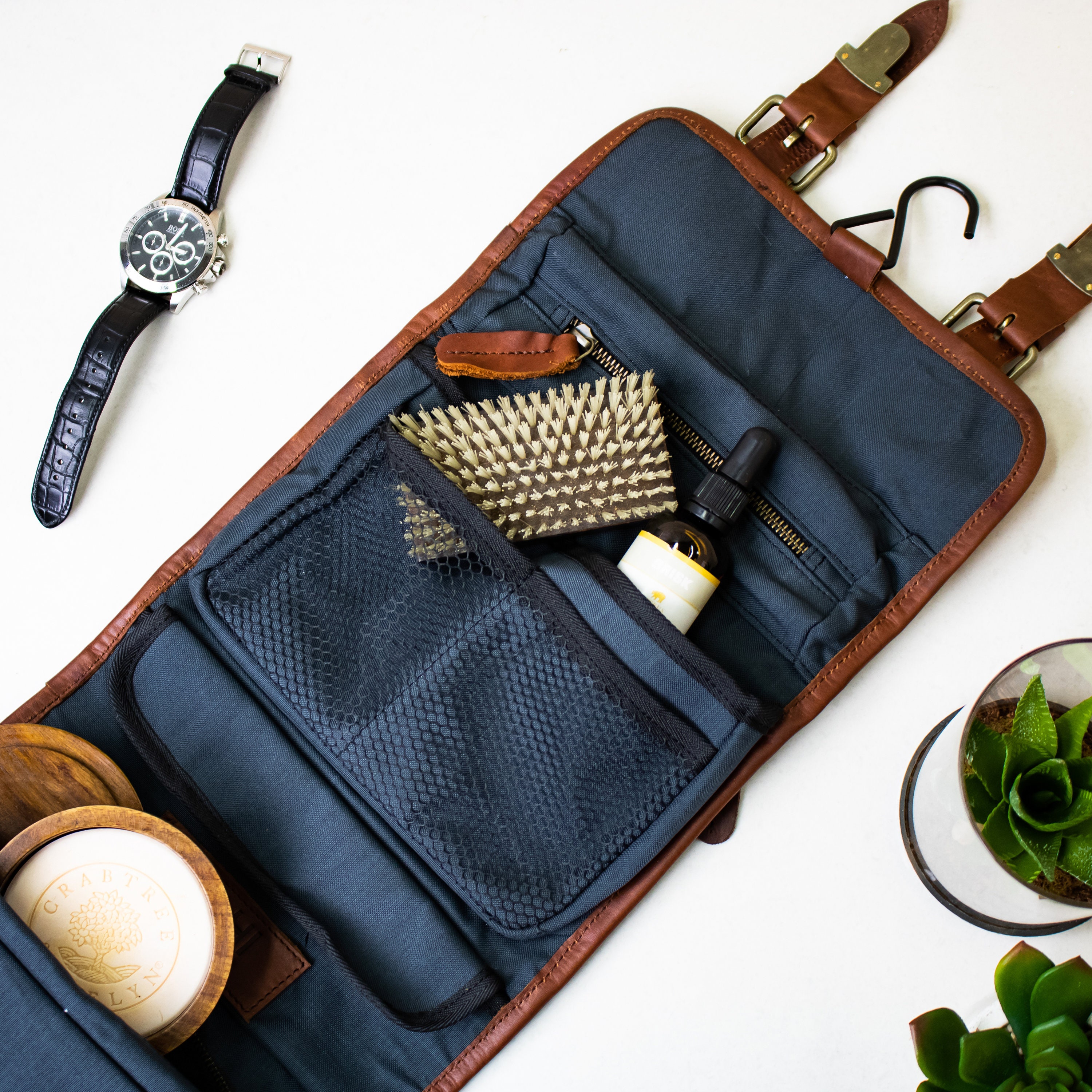 personalised hanging toiletry bag