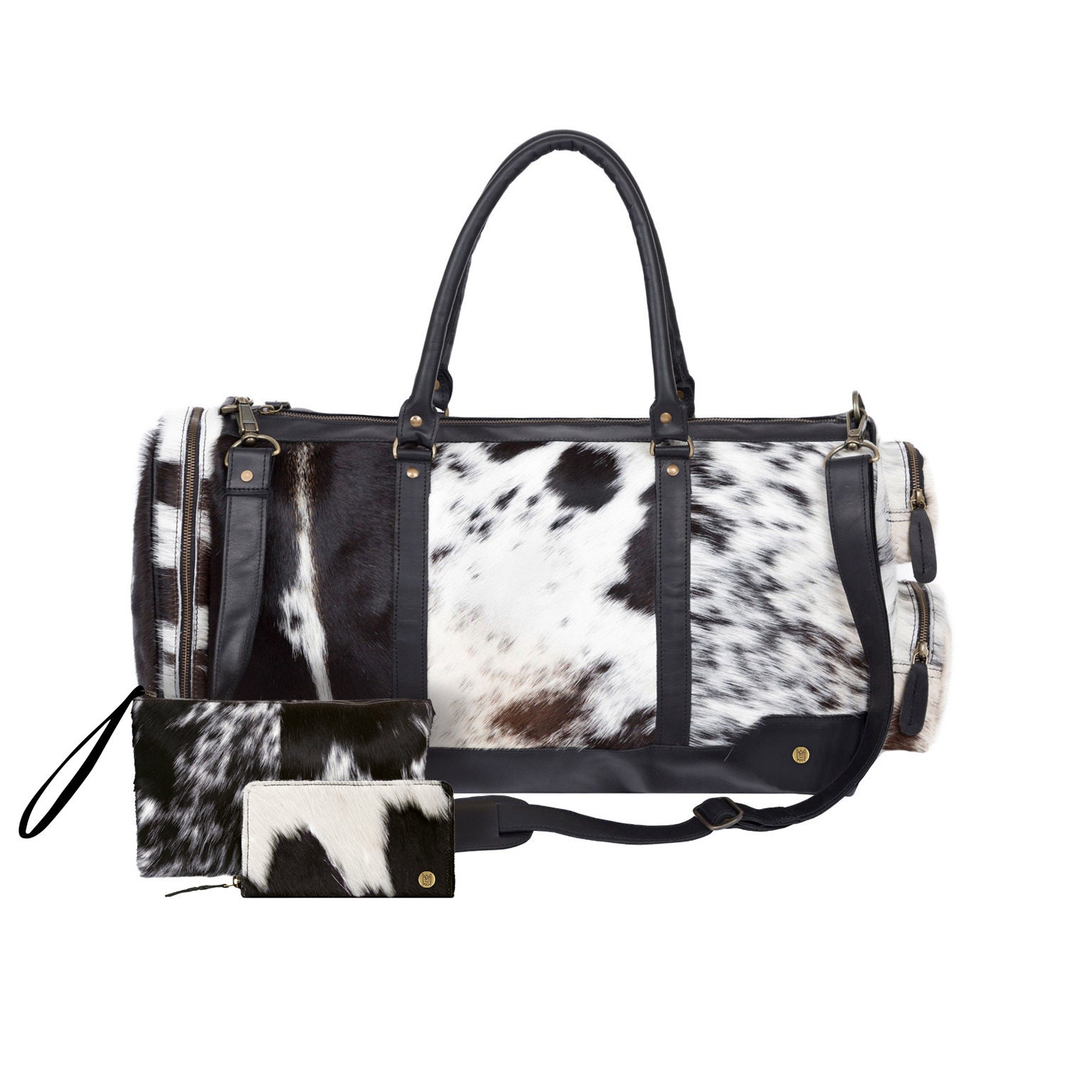 Cowhide Gift Set for Her With Matching Holdall Purse & Etsy UK