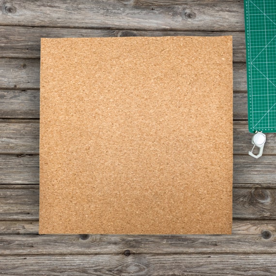 Vegan Cork Leather Pieces for Crafting Camel Coloured Vegan Cork