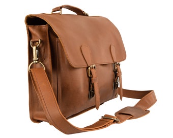 Brown Full Grain Leather Doctors Bag  Personalised Holdall – MAHI Leather