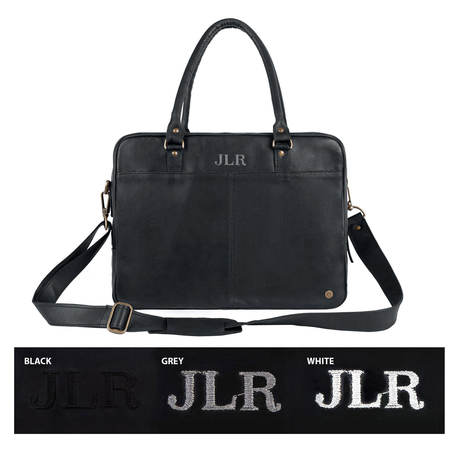 Sacoche Cuir Noir Craftmen Pour Ordinateur Portable - Fait Main, Style Professionnel Et Décontracté