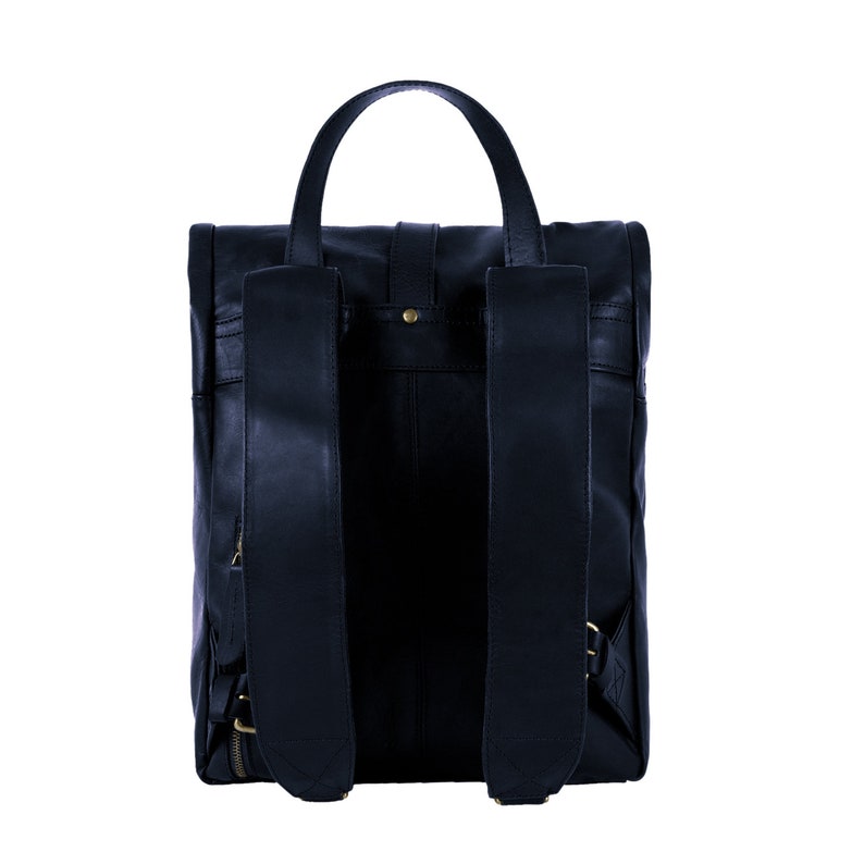 MAHILeather Roll Top Backpack - Thumbnail 5