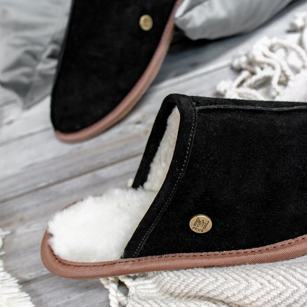 sheepskin mens slippers uk