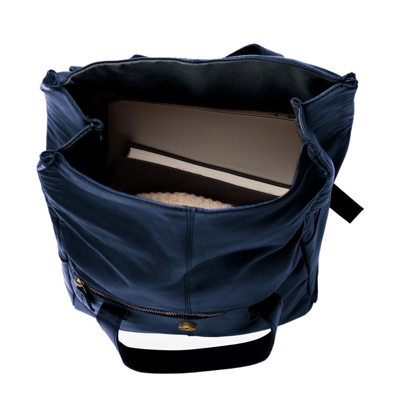 MAHILeather Roll Top Backpack