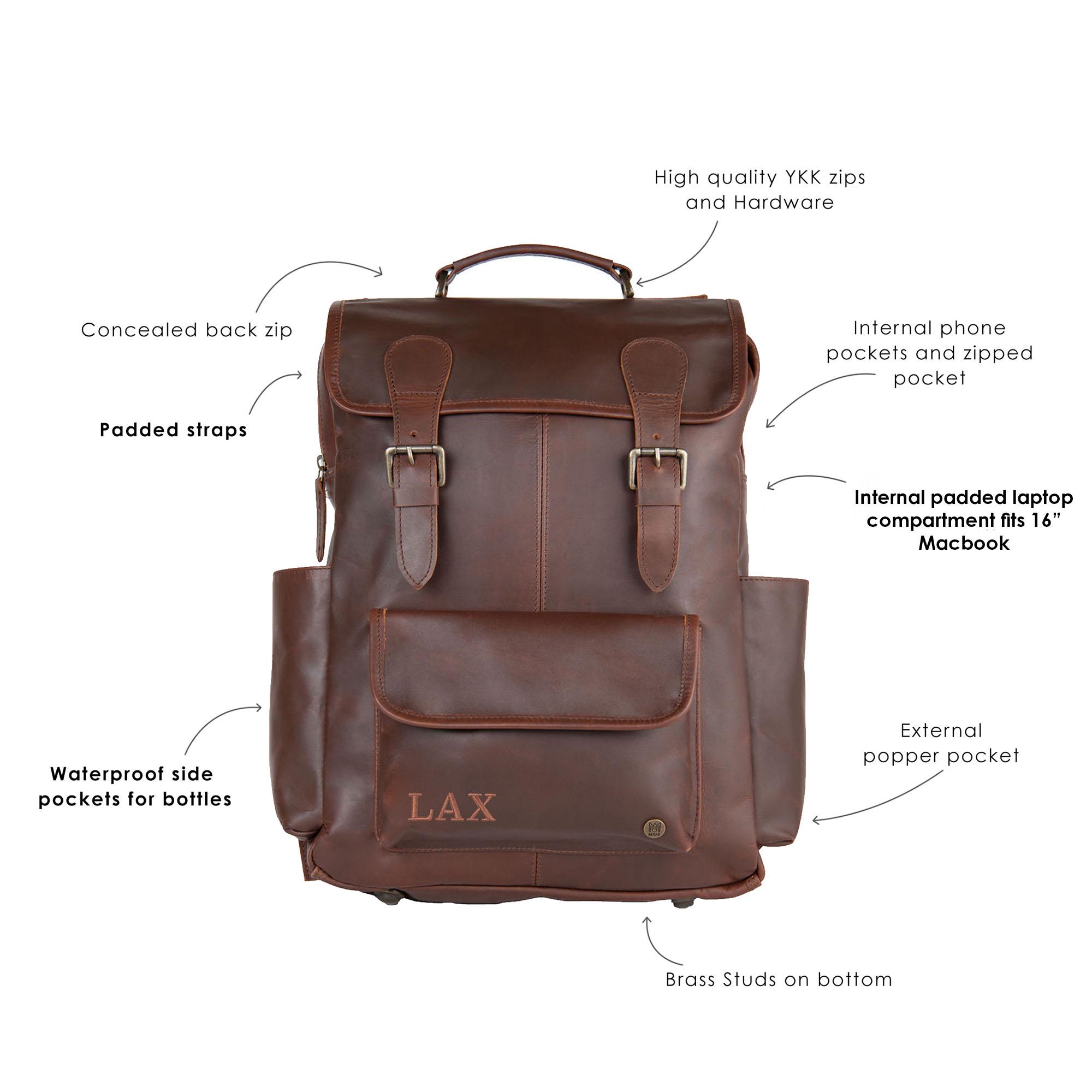 15 inch laptop sleeve backpack Luka 15 inch Laptop Backpack in Walnut