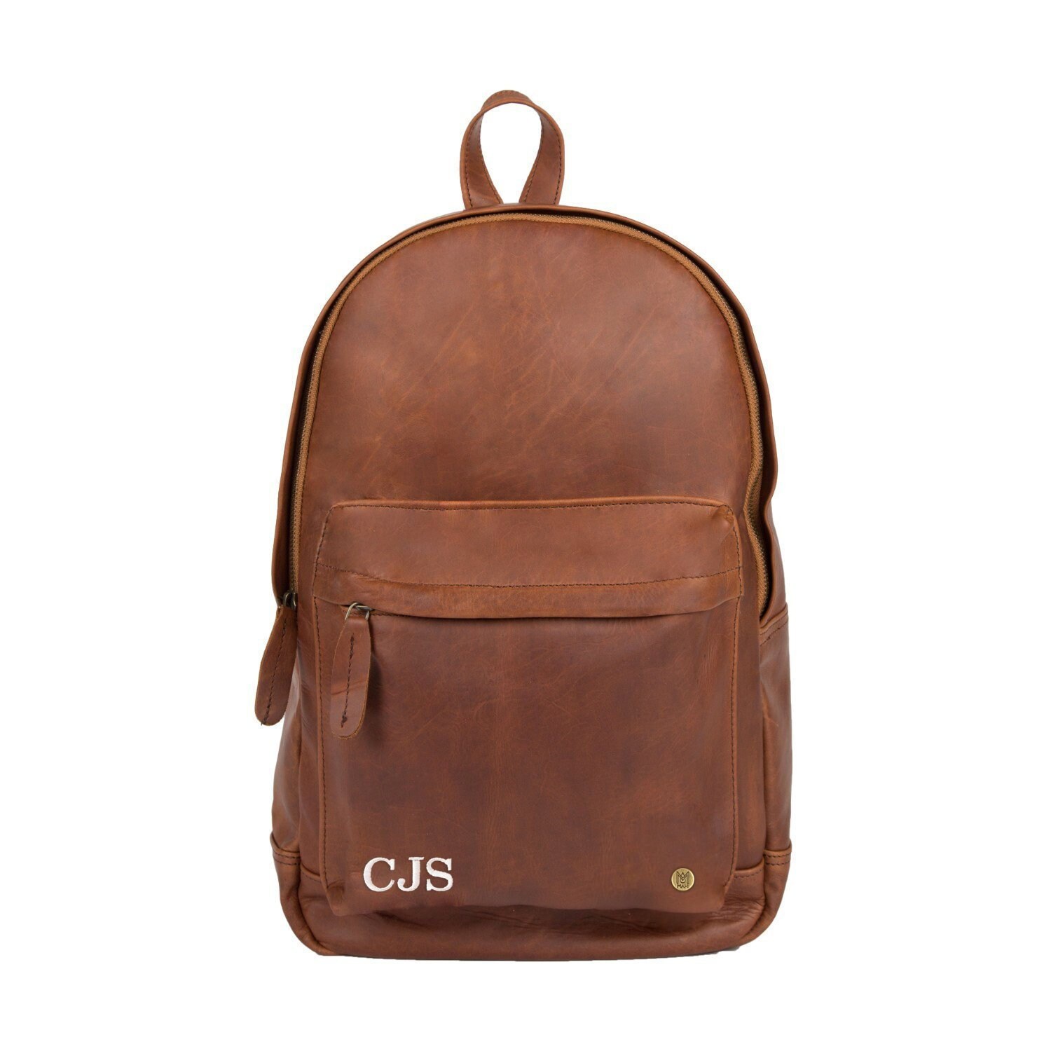 backpack with initials