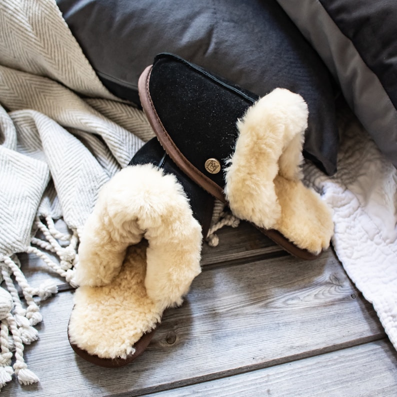 handmade sheepskin moccasins