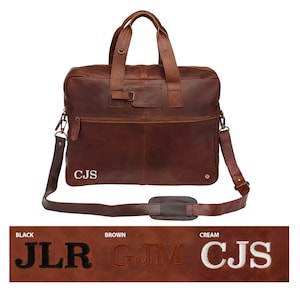 Personalized Full Grain Leather Holdall Cabin Bag Weekend Bag Unisex Work Bag Overnight Bag in Vintage Brown Handmade by MAHI image 7