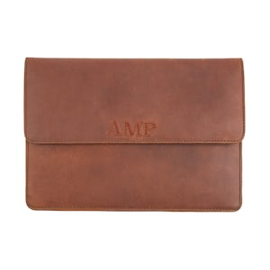 Cartera de viaje familiar personalizada en piel de grano completo marrón / Organizador de piel para viajes / Estuche de piel para portafolios / Portadocumentos imagen 6