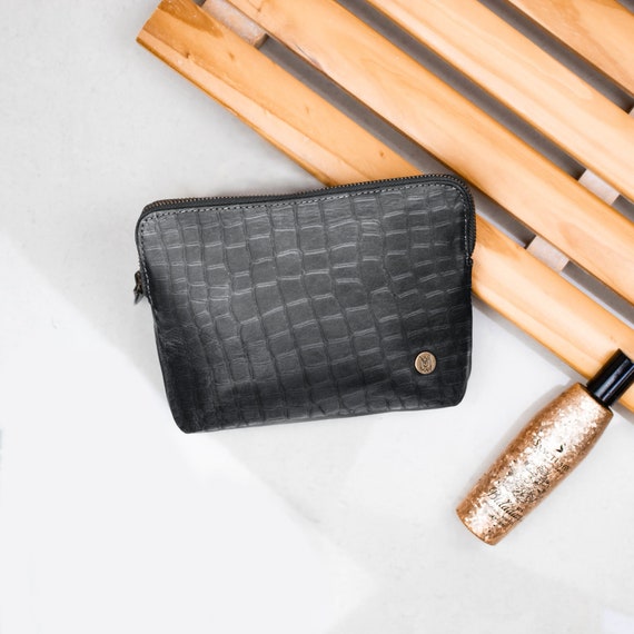 Small black 2024 makeup bag