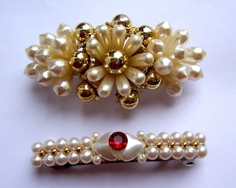 Vintage hair barrette hair accessories hair slide hair clip hair jewelry hair ornament hair decoration hair adornment