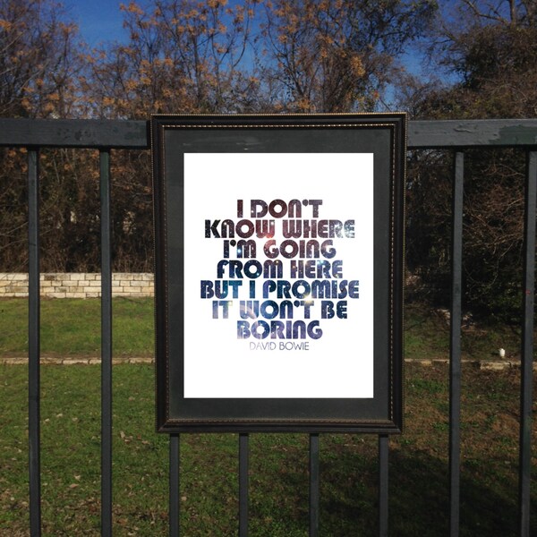 David Bowie Quote from Space