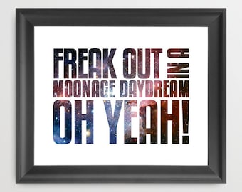 Moonage Daydream David Bowie Tekst piosenki w kosmosie