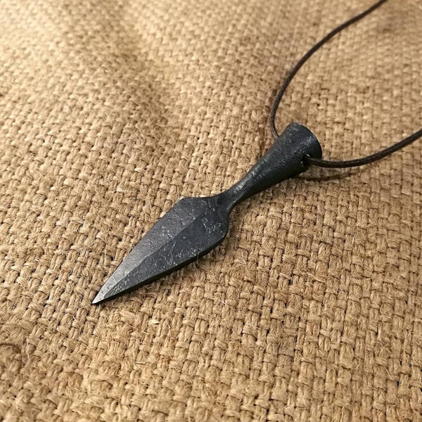 Odins spear viking pendand, hand forged from mild steel.