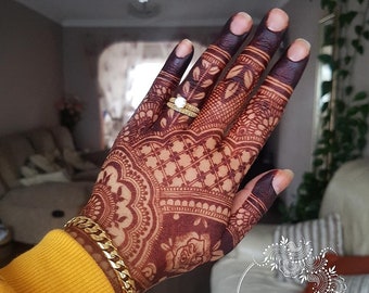 Organic Sojat Henna Cone: Dark Stain, Mehndi Paste (0.38/0.4mm Tip)