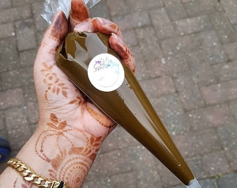 Organic, Natural Henna Cone, Henna, Mehndi, Fresh Homemade Cone, Henna  Paste, Natural, Dark Stain, Sojat Henna, 0.4mm Tip, 0.38mm Tip 
