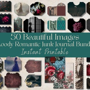 50 preciosos bolsillos románticos para diarios basura, diarios basura de amor, efímeras románticas, páginas para diarios de amor, imágenes para diarios basura de romance