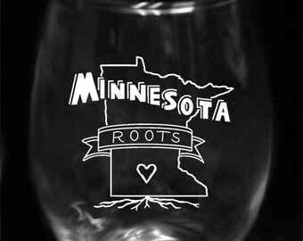 Minnesota Roots Stemless Wine Glass