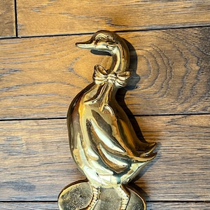 Vintage Brass Goose Duck Door Knocker | Farm | Doorknocker