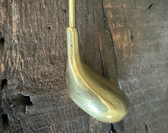 Vintage Brass Golf Club Shoe Horn | Unique Helper | Gift for the Golfer