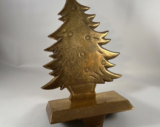 Vintage Solid Brass Christmas Stocking Holder Choose Style Etsy