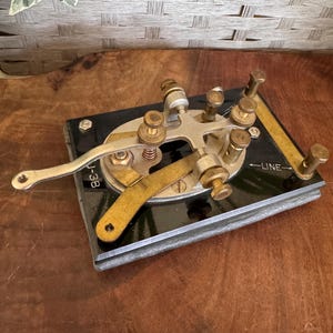 Rare Find | Vintage Military Telegraph Morse Code Key | Historical Collection | J-38