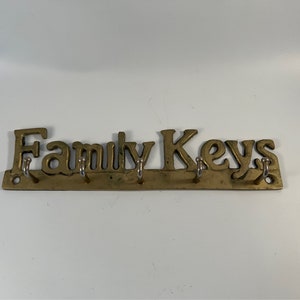 Llavero FAMILY KEYS vintage de latón