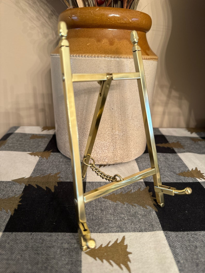 Brass Wall Brass Folding Easel Display Art 6 3/4