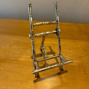 Brass Bamboo Design Folding Easel | Display | Art | 5.5 &quot; High | Vintage Style