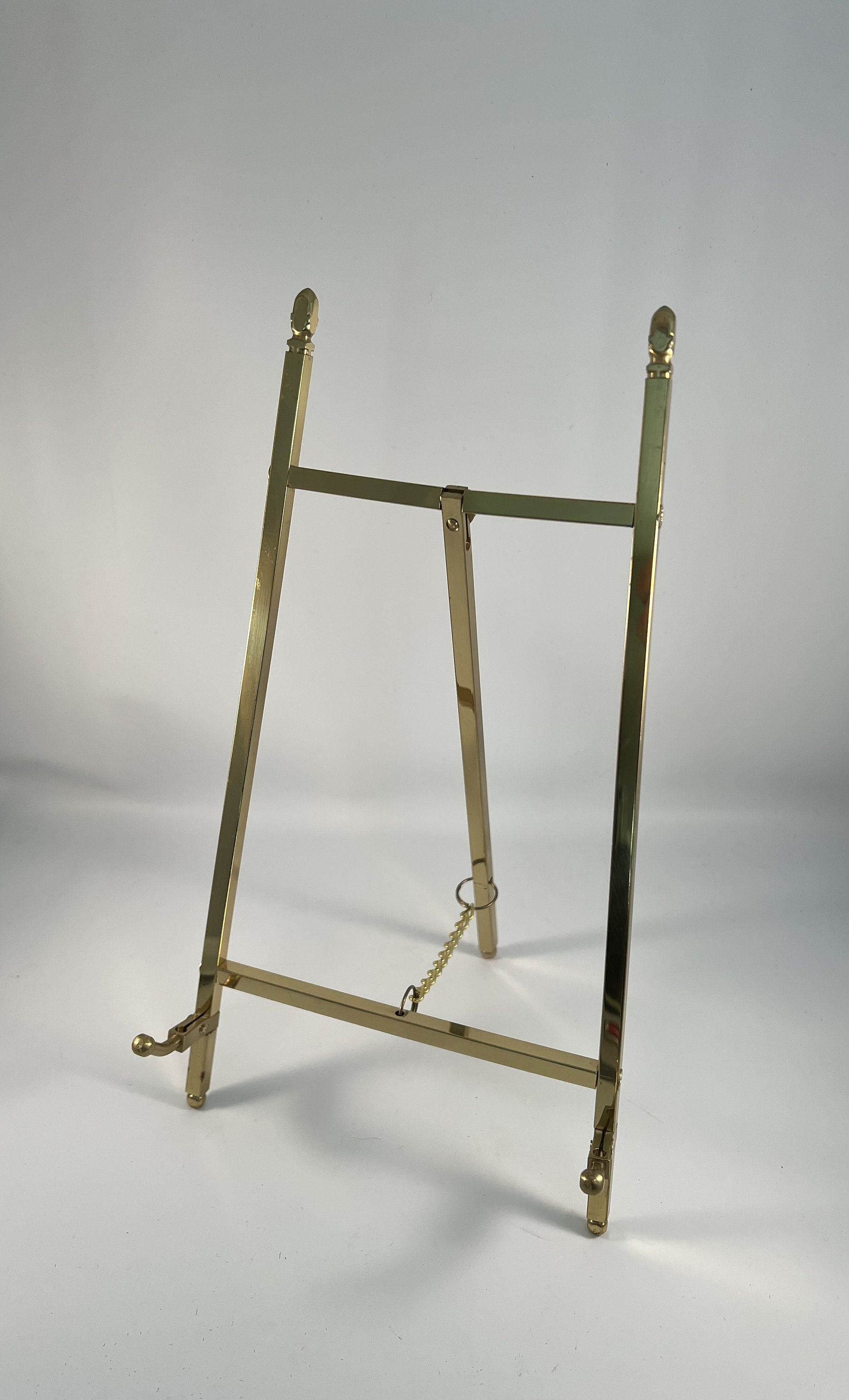 Ornate Brass Display Easel Tabletop Easel 7.5 Inches Tall 