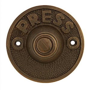Vintage | Press | Button | Door | Bell | Doorbell | Antique | Steampunk Door Bell | Edwardian