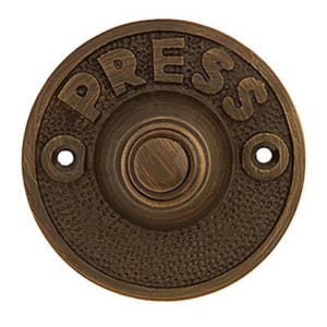 Vintage | Press | Button | Door | Bell | Doorbell | Antique | Steampunk Door Bell | Edwardian