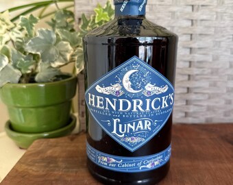 Limited Quantity Available: Hendricks Gin LUNAR | Empty Bottle | Vase | Wedding Decor | Candle Making or  Crafts | Cocktail | Collectible