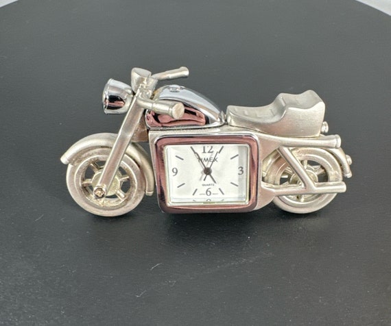 Vintage Timex Collectible Quartz Clock | Miniature Motorcycle